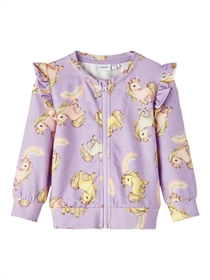 NAME IT Sweat Cardigan Orchid Bloom